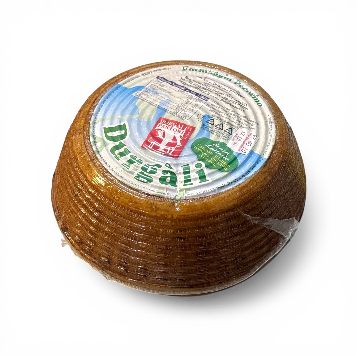 Pecorino Durgali senza lattosio