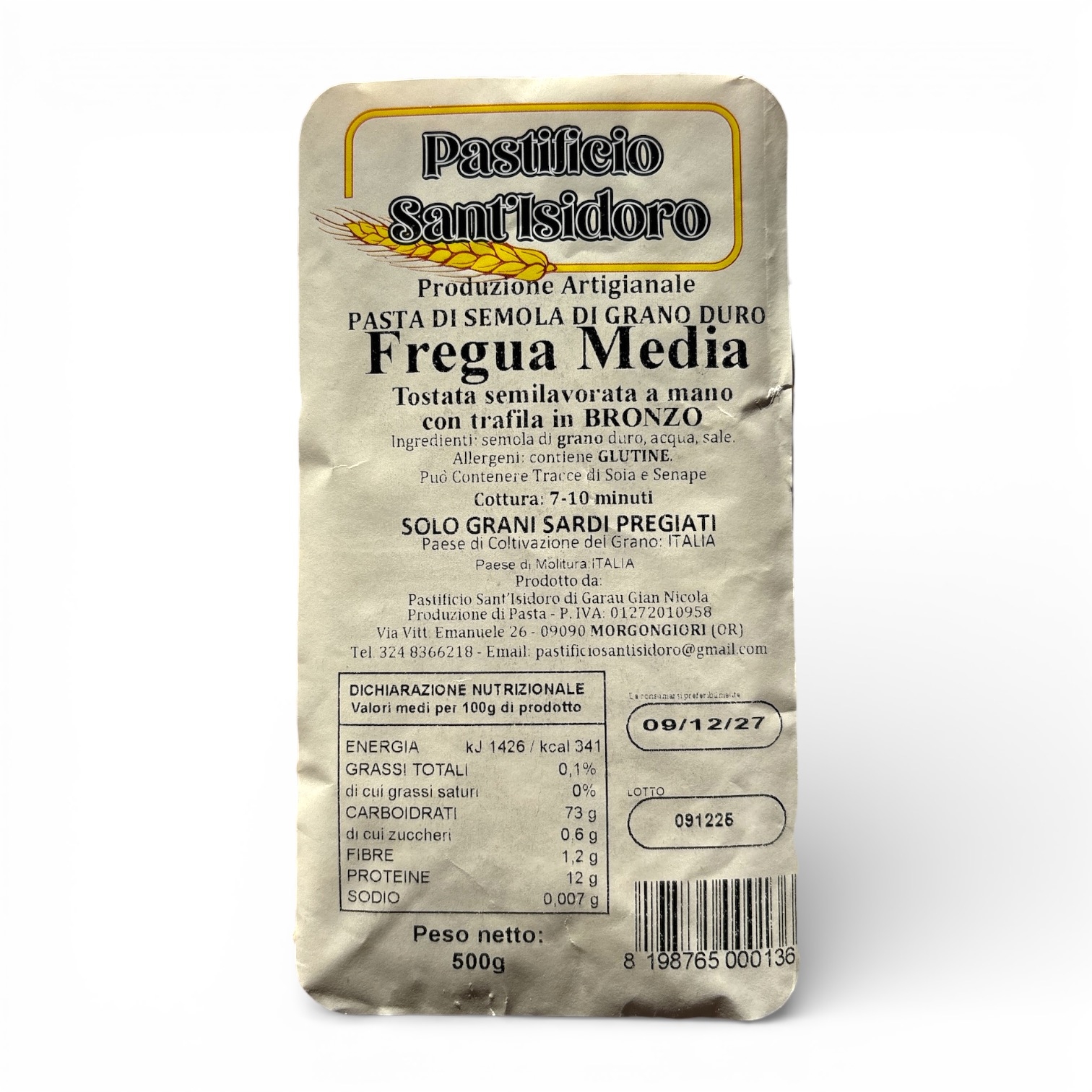 Fregola (fregula) Sarda tostata fine