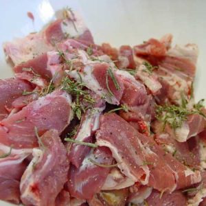 Pecora sarda a pezzi