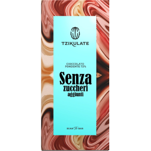 Fondente senza zuccheri aggiunti Cioccolato artigianale - 12 Tavolette da 80gr
