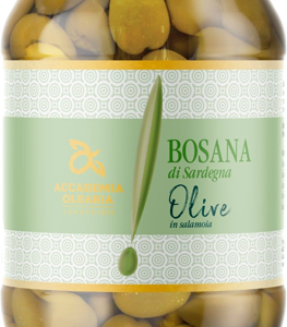 Olive Bosana di Sardegna in Salamoia - 12 Vasetti in vetro da 180gr
