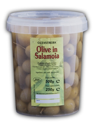 Olive Verdi in Salamoia Ozzastrera - Fustino da 20kg