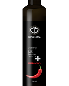 Olio Extravergine di Oliva Terracuza Aromatizzato Peperoncino - 12 Bottiglie da 100ml