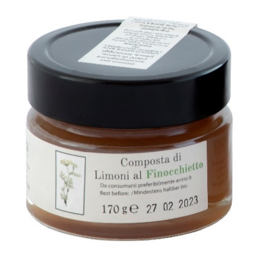 Composta di Limoni al Finocchietto - 6 Vasetti da 170gr