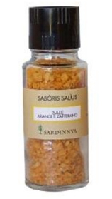 Sale di Sardegna Aromatizzato alle Arance e Zafferano - 12 Bottigliette da 90gr