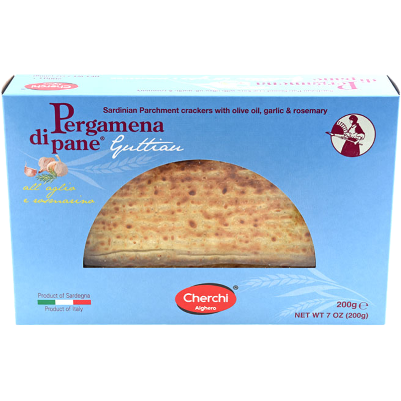 Pergamena di Pane Guttiau all'Aglio e Rosmarino - 12 Cartoni da 200gr