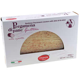 Pergamena di Pane Guttiau alla Cipolla - 12 Cartoni da 200gr