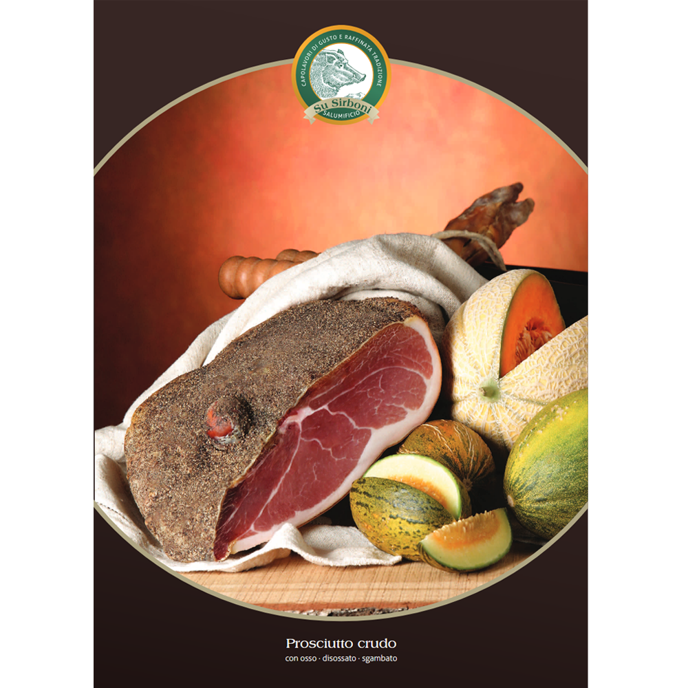 Prosciutto Crudo Sgambato con Pepe Rosa - 7kg