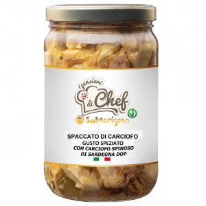 Carciofo Spaccato Gusto Speziato con"Carciofo Spinoso di Sardegna DOP" - 2 Vasetti da 1450gr