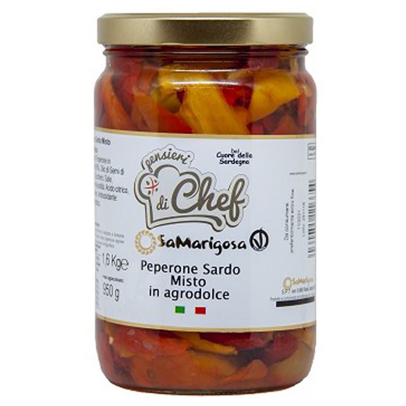 Peperone Sardo misto in Agrodolce - 2 Vasetti da 1600gr