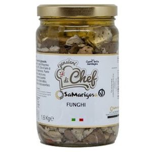 Funghi in Olio di semi di girasole - 2 Vasetti da 1600gr