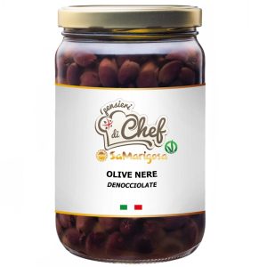 Olive nere denocciolate in olio di semi - 2 Vasetti da 1400gr