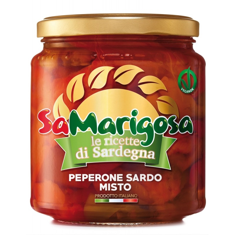 Peperone Sardo misto in Agrodolce - 12 Vasetti da 280gr