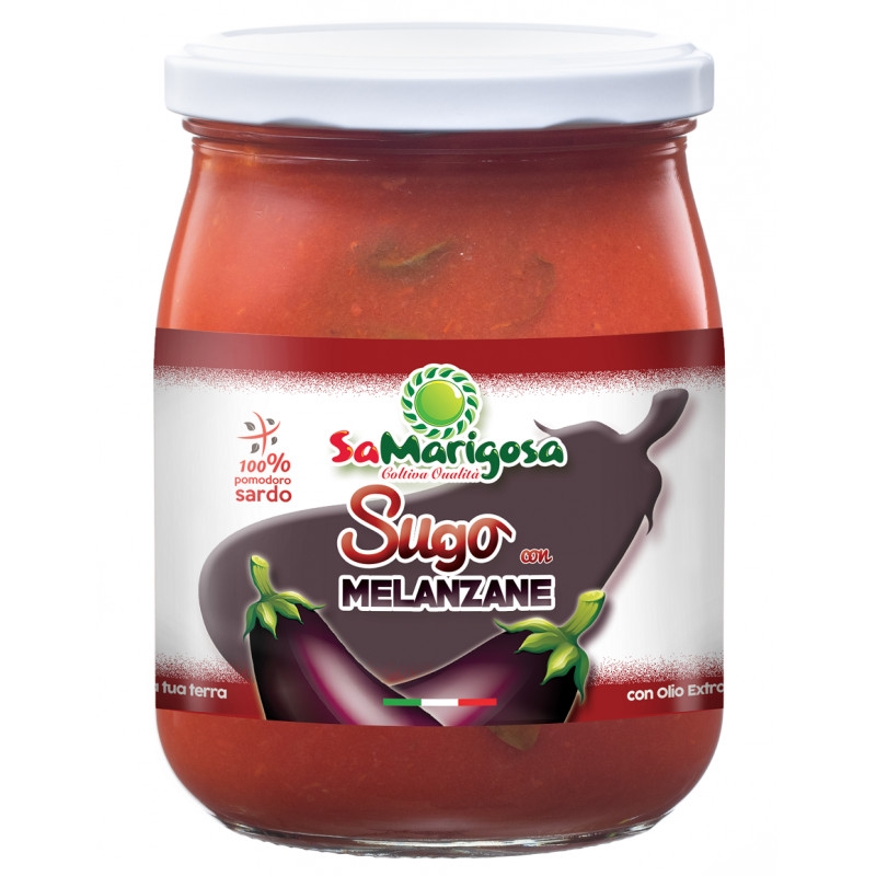 Sugo di Pomodoro con melanzane - 6 Vasetti da 500gr